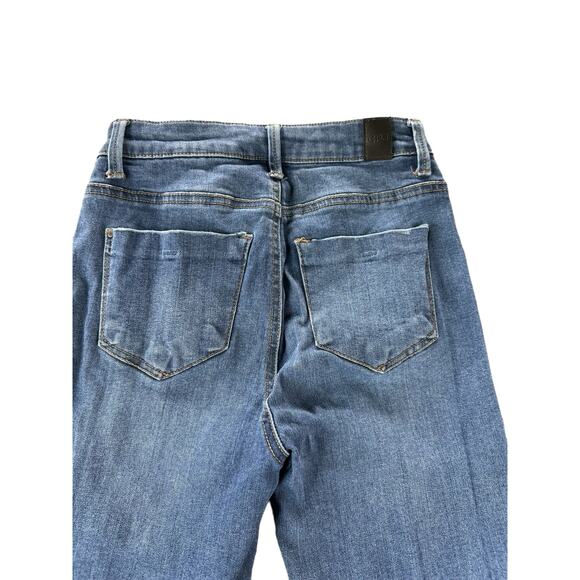 CP Jeans Medium Wash Blue Distressed Denim Skinny Jeans Junior's Size 1 - Picture 6 of 11